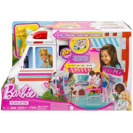 Εικόνα της Barbie Mattel  Κινητό Ιατρείο - Ασθενοφόρο HKT79