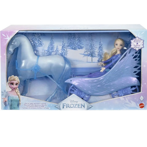 Εικόνα της Disney Frozen Mattel Έλσα με Άμαξα JBG56