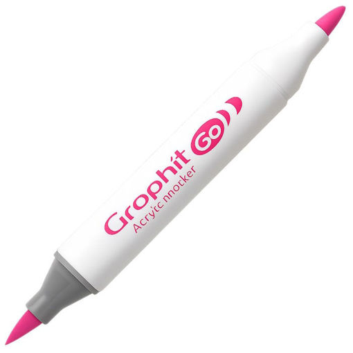 Εικόνα της Mαρκαδόρος Ακρυλικός Graph it διπλή μύτη πινέλο Coral 5210