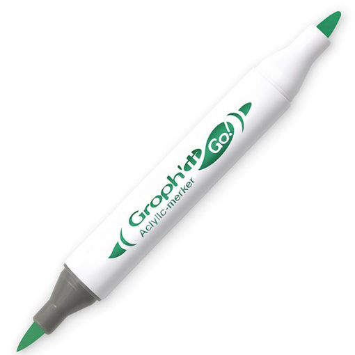 Εικόνα της Mαρκαδόρος Ακρυλικός Graph it διπλή μύτη πινέλο Forest 8160