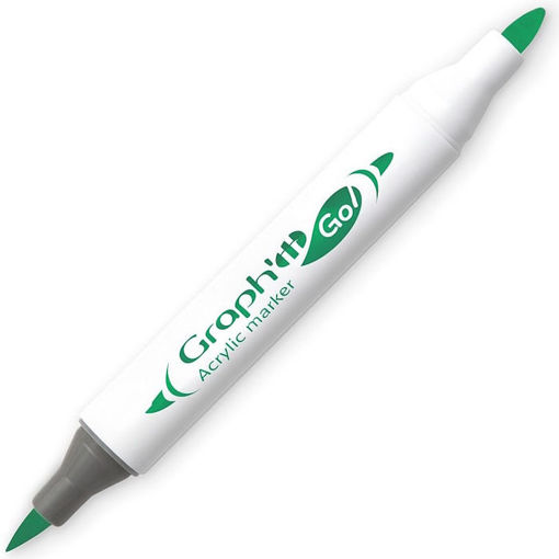 Εικόνα της Mαρκαδόρος Ακρυλικός Graph it διπλή μύτη πινέλο Anise 8250