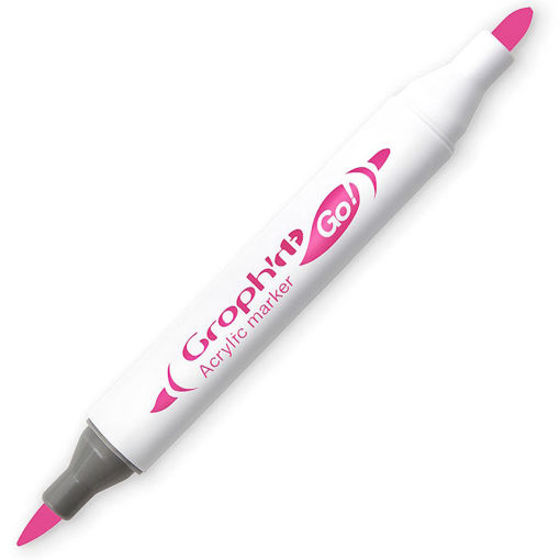 Εικόνα της Mαρκαδόρος Ακρυλικός Graph it διπλή μύτη πινέλο Beaujolais 5275