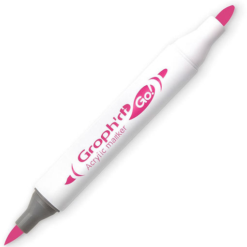 Εικόνα της Mαρκαδόρος Ακρυλικός Graph it διπλή μύτη πινέλο Blush 5145