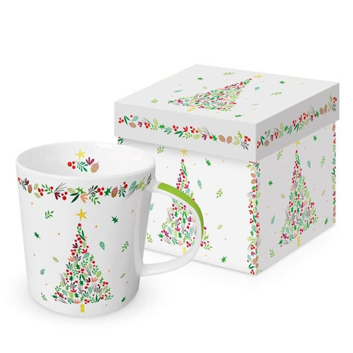 Εικόνα της Κεραμική Κούπα Paperproducts σε συσκευασία δώρου Χριστουγεννιάτικο Δέντρο