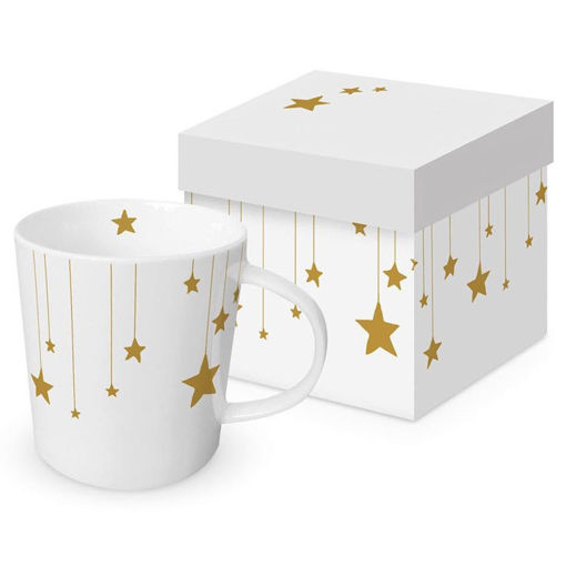 Εικόνα της Κεραμική Κούπα Paperproducts σε συσκευασία δώρου με Χρυσά Αστέρια