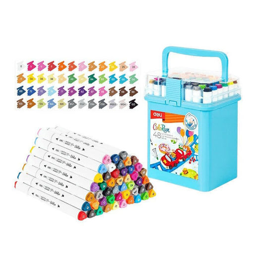 Μαρκαδόροι Sketch Markers διπλής μύτης 48τμχ Deli Colorun C187-48 6941798482545 Lichnaribooks