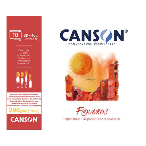 Εικόνα της Μπλοκ Canson Figueras oil 290g/m2 38x46cm 10φ