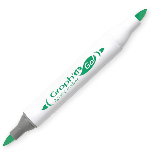 Εικόνα της Mαρκαδόρος Ακρυλικός Graph it διπλή μύτη πινέλο Chlorophyll 8150