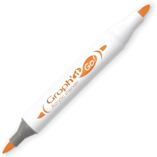 Εικόνα της Mαρκαδόρος Ακρυλικός Graph it διπλή μύτη πινέλο Paprika 2170