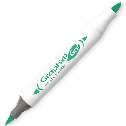 Εικόνα της Mαρκαδόρος Ακρυλικός Graph it διπλή μύτη πινέλο Pistachio 8220