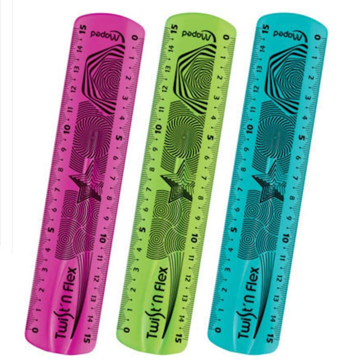 Εικόνα της Χάρακας Maped twist΄n flex 15cm 279110 δίαφορα χρώματα