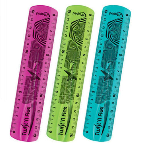 Εικόνα της Χάρακας Maped twist΄n flex 15cm 279110 δίαφορα χρώματα