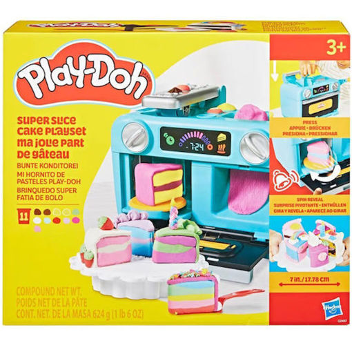 Εικόνα της Play-doh Hasbro Super Slice Cake Playset G0497