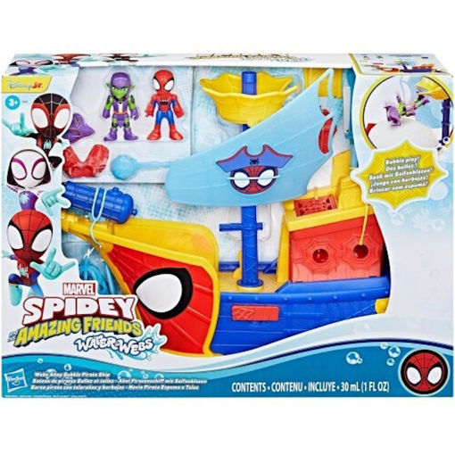 Εικόνα της Spidey And His Amazing Friends Hasbro Water-Webs Ahoy Bubble Ship G0666