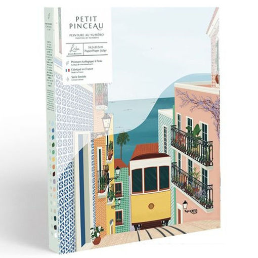 Εικόνα της Paint by Numbers Set - Lisbon Tram by Vero Illustrates 350040
