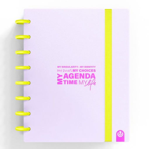 Εικόνα της My Planner Carchivo Ingeniox Α5 με 80φ αποσπώμενα Μωβ Παστέλ & Νέον Κίτρινο 66053514