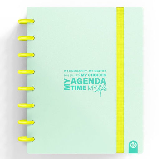 Εικόνα της My Planner Carchivo Ingeniox Α5 με 80φ αποσπώμενα Μέντα Παστέλ & Νέον Κίτρινο 66053517