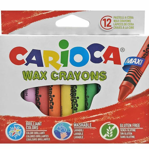 Εικόνα της Κηρομπογιές - Crayons jumbo 12τεμ. Carioca