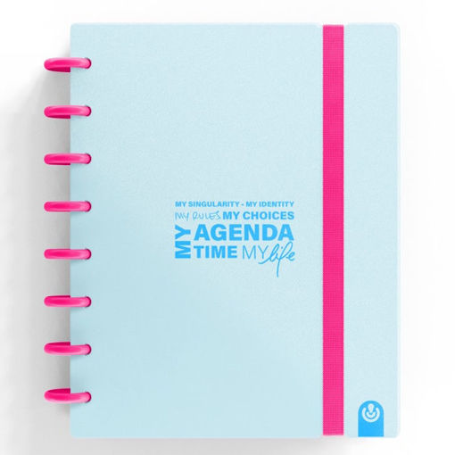 Εικόνα της My Planner Carchivo Ingeniox Α5 με 80φ αποσπώμενα Μπλε Παστέλ & Νέον Ροζ 66053530