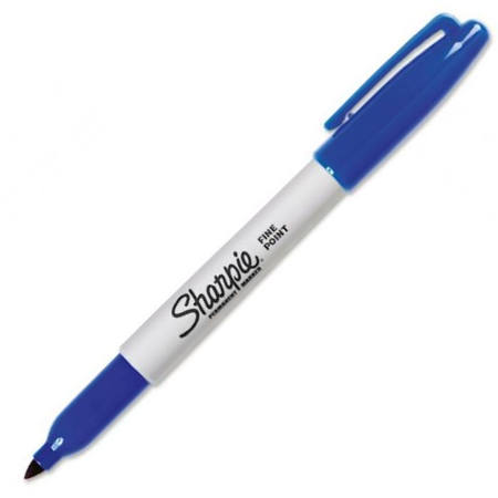 Εικόνα της Μαρκαδόρος Sharpie fine permanent blue 1mm