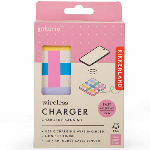 Εικόνα της Ασύρματος Φορτιστής Kikkerland Qi Pad 15W Grip INK35