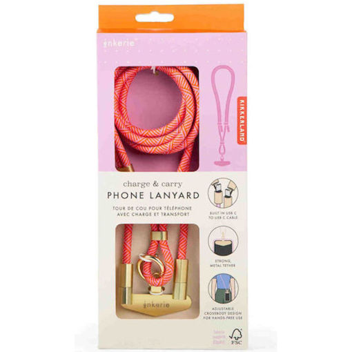 Εικόνα της Λουράκι Λαιμού για Κινητά Kikkerland ροζ INK37