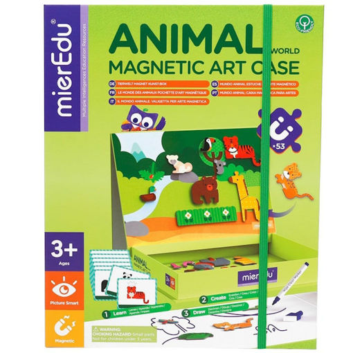 Εικόνα της Μαγνητικό Σετ Δημιουργίας Mieredu - Magnetic Art Case - Ο κόσμος των ζώων ME153