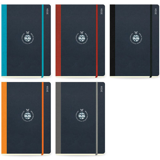 Εικόνα της Ημερολόγιο 2026 εβδομαδιαίο Flexbook Global 14x20cm. 20.10183 σε 5 διαφορετικά χρώματα