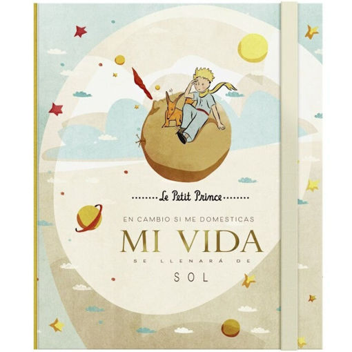 Εικόνα της Σημειωματάριο σκληρό Premium Paper Μικρός Πρίγκιπας 21x18 cm.