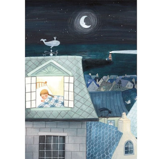 Εικόνα της Σημειωματάριο ριγέ Aquarupella Νύχτα στη πόλη A6