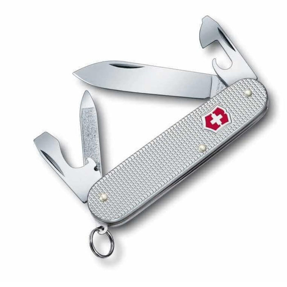 Σουγιάς Victorinox Cadet Alox 84mm ασημί κλειστός μπροστινή όψη