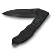 Σουγιάς Victorinox Evoke BS Alox σε μαύρο με λεπίδα ανοιχτή και κλιπ μεταφοράς