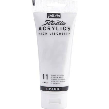 Εικόνα της Acrylic Pebeo Studio paint 100ml Titanium White 837011