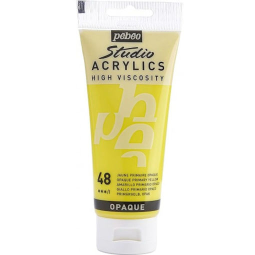 Εικόνα της Acrylic Pebeo Studio paint 100ml Primary Yellow 837048