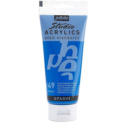 Εικόνα της Acrylic Pebeo Studio paint 100ml Primary Cyan 837049