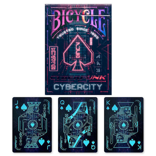 Εικόνα της Τράπουλα 52 Φυλ. Bicycle Cyberpunk Cyber City