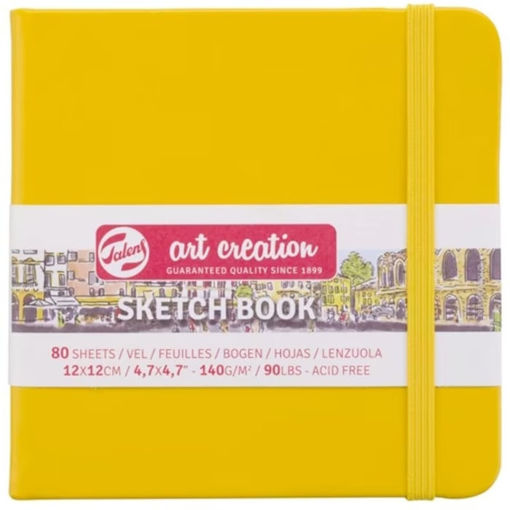 Εικόνα της Sketchbook Talens 12x12cm 80pages note 140g/m2 Art Creation Yellow 1129314114Μ