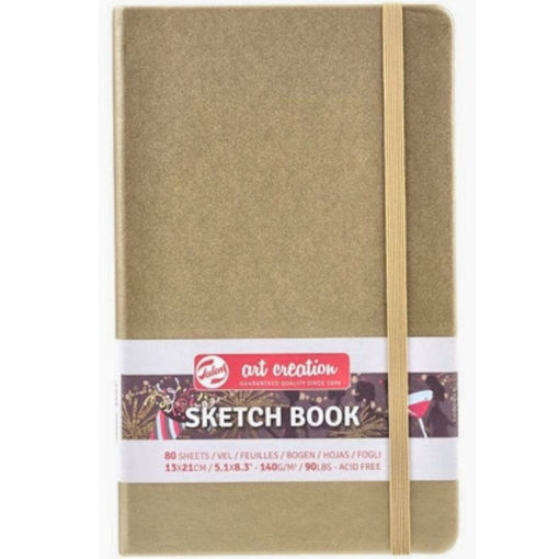 Εικόνα της Sketchbook Talens 13x21cm 80pages note 140g/m2 Art Creation Χρυσό 112931412Μ