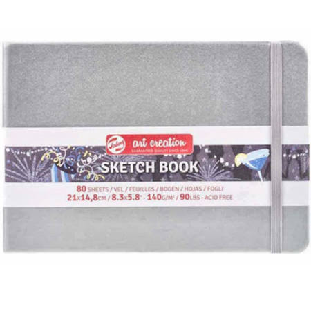Εικόνα της Sketchbook Talens 21x15cm 80pages note 140g/m2 Art Creation Ασημί 112931405Μ