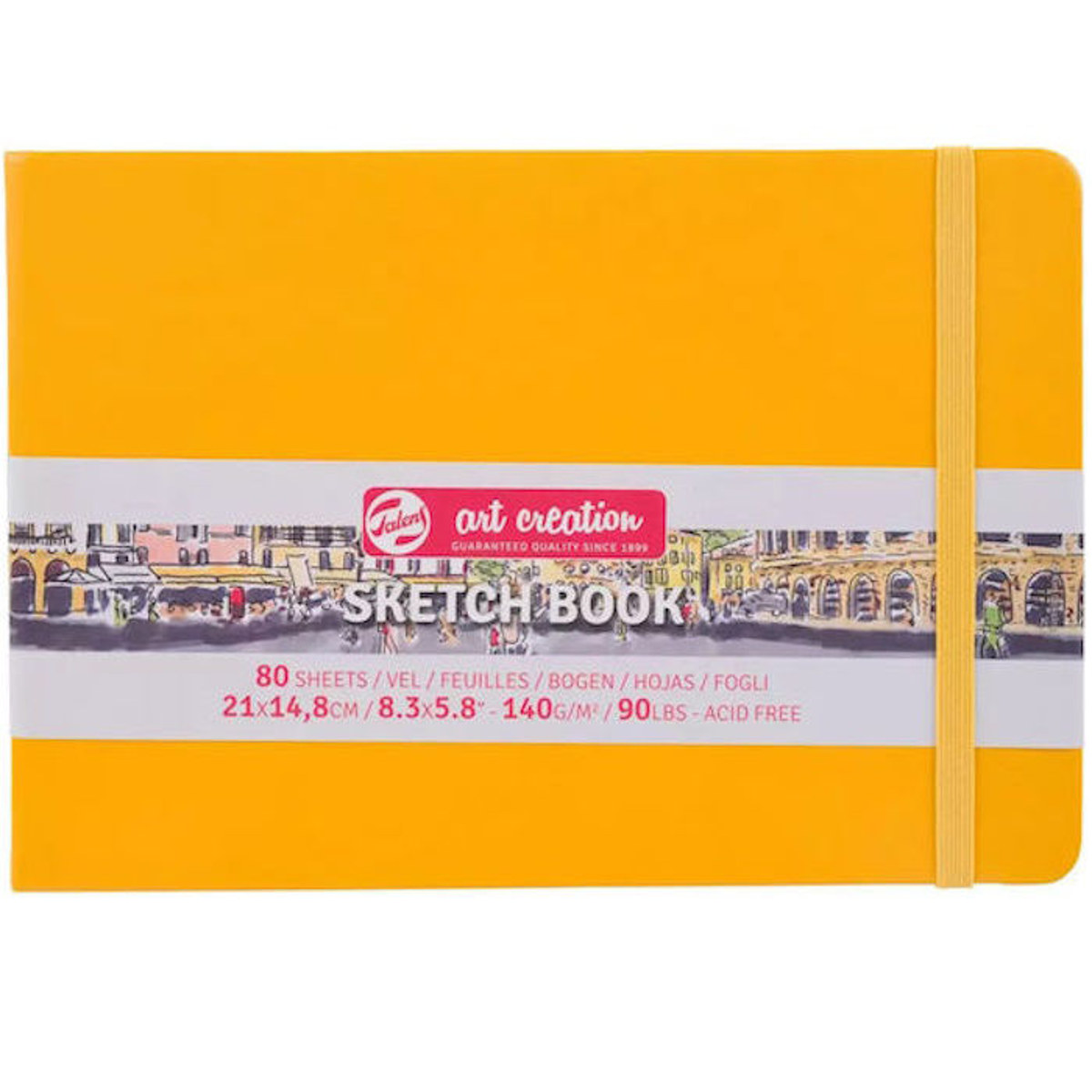 Εικόνα της Sketchbook Talens 21x15cm 80pages note 140g/m2 Art Creation Yellow 1129314115M