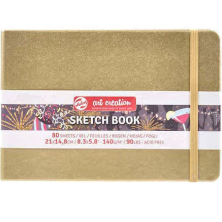 Εικόνα της Sketchbook Talens 21x15cm 80pages note 140g/m2 Art Creation Χρυσό 1129314145Μ