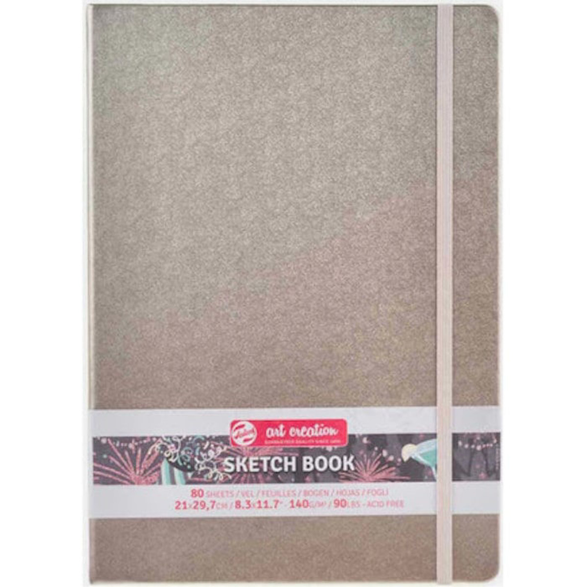 Εικόνα της Sketchbook Talens 21x30cm 80pages note 140g/m2 Art Creation Pink Champagne 1129314243M
