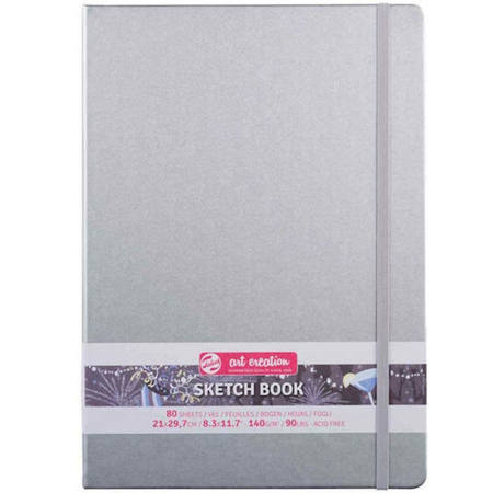 Εικόνα της Sketchbook Talens 21x30cm 80pages note 140g/m2 Art Creation Ασημί 1129314043M