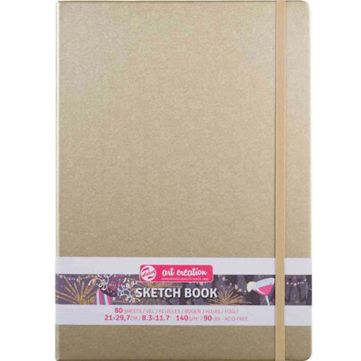 Εικόνα της Sketchbook Talens 21x30cm 80pages note 140g/m2 Art Creation Χρυσό 1129314143Μ