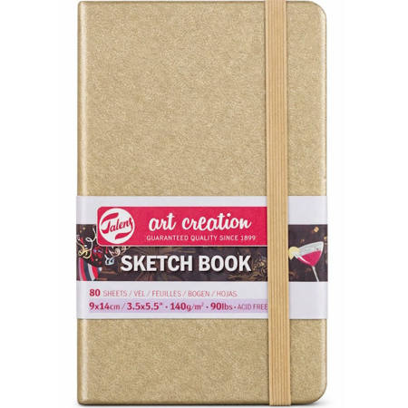 Εικόνα της Sketchbook Talens 9x14cm 80pages note 140g/m2 Art Creation Χρυσό 1129314141Μ
