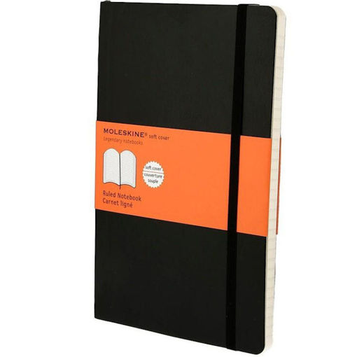 Εικόνα της Σημειωματάριο Ruled Moleskine 13x21cm Black Soft