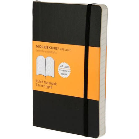 Εικόνα της Σημειωματάριο Ruled Moleskine 9x14cm Black Soft