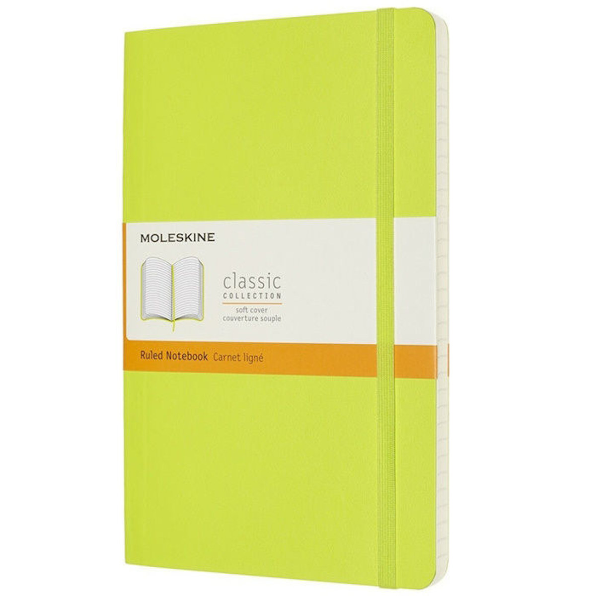 Σημειωματάριο Moleskine Ruled Lemon με μαλακό εξώφυλλο 13x21cm