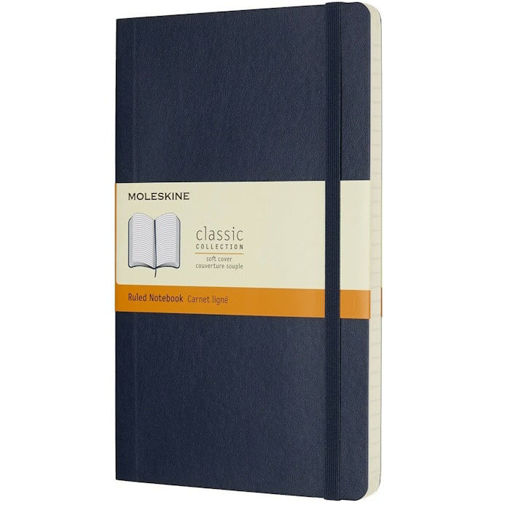 Εικόνα της Σημειωματάριο Ruled Moleskine 13x21cm Blue Soft