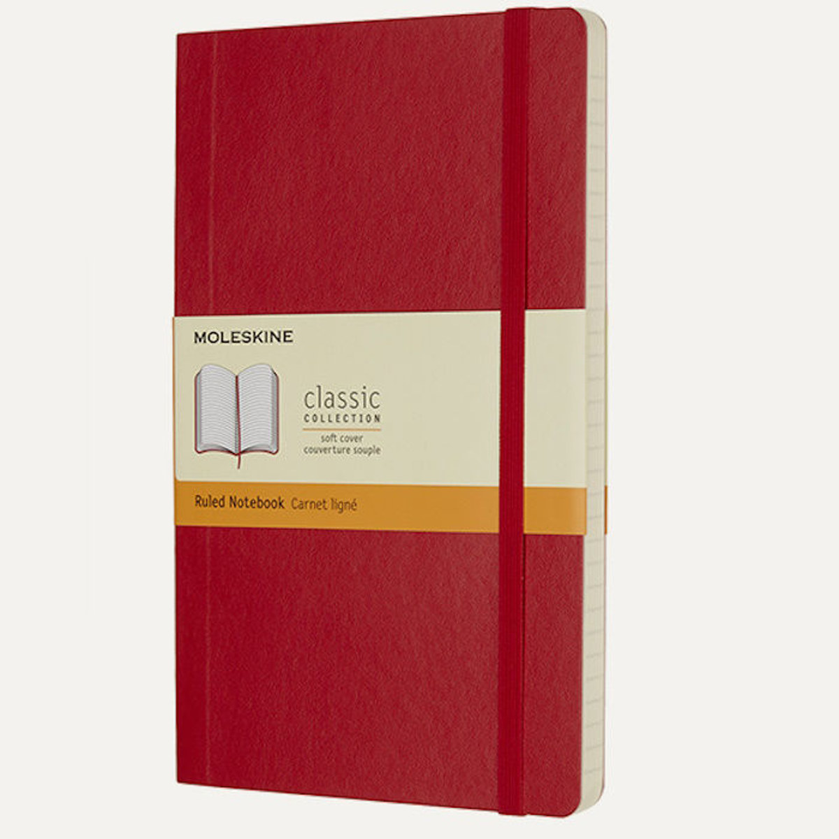 Εικόνα της Σημειωματάριο Ruled Moleskine 13x21cm Scarlet Red Soft